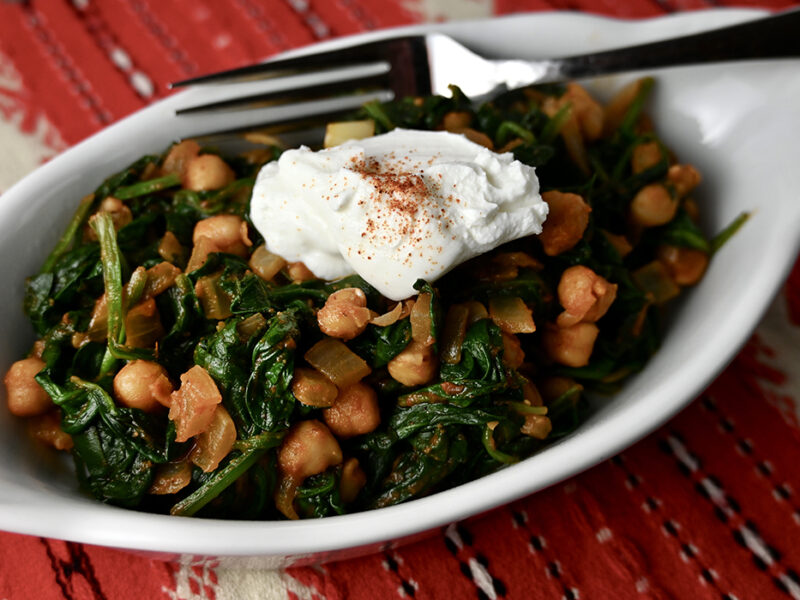 Espinacas con Garbanzos