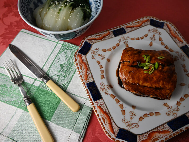 Glazed Ginger Salmon with Baby Bok Choy