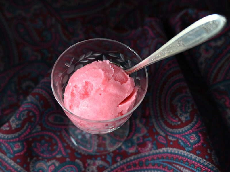 Raspberry Rose Lychee Sorbet