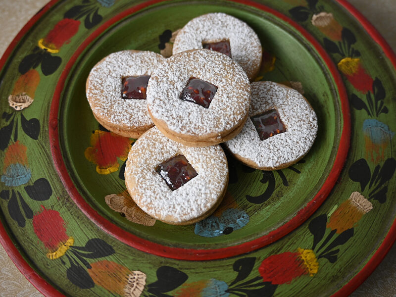 Two-Bite Linzer Cookies