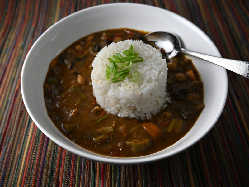 Red Bean and Mushroom Gumbo