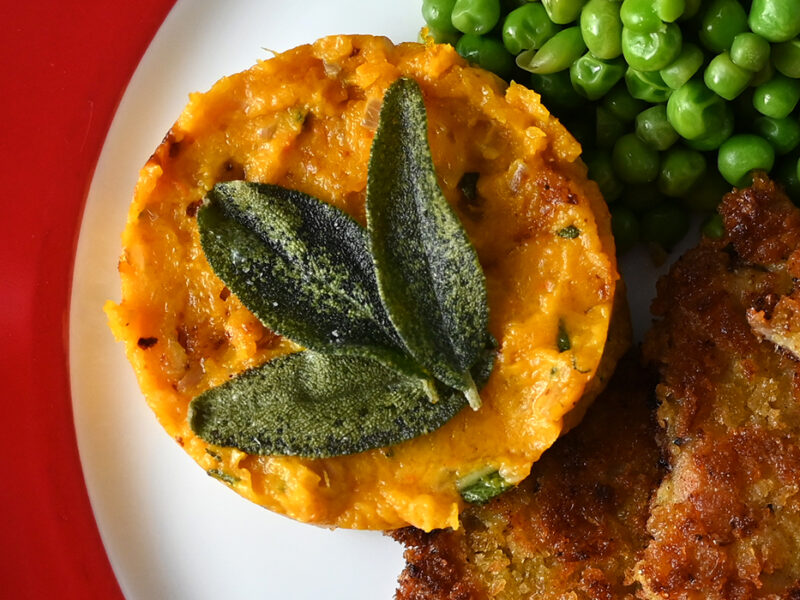 Mashed Butternut Squash with Sage